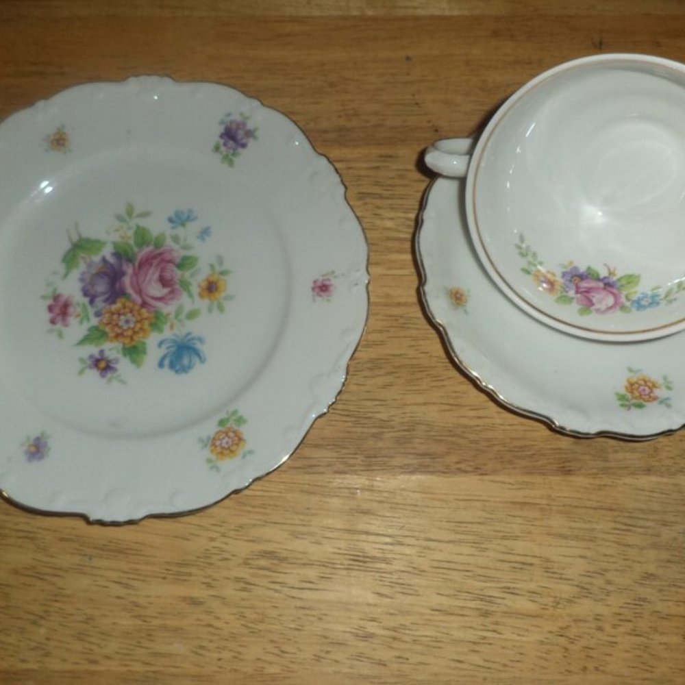 Schirnding Bavaria vintage porzellan 3 pcs set
